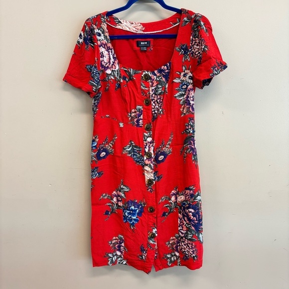 Anthropologie Maeve Caldwell floral Buttondown Dress. Size 12 - Picture 2 of 15